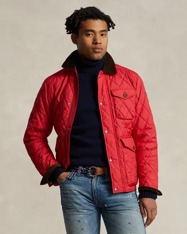 Mens Red Windbreaker
